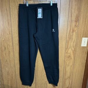 Converse Men's Classic Black Joggers Size Large‎ NWT